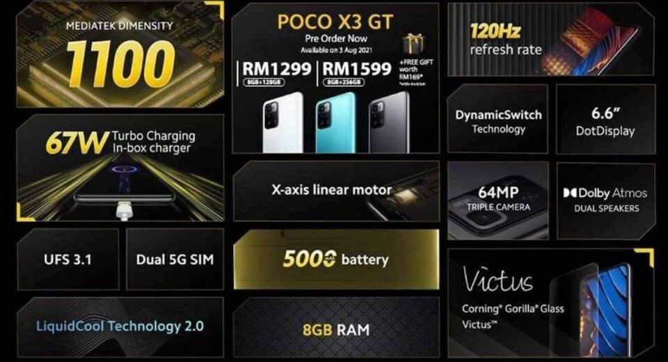 Poco X3 GT LiquidCool