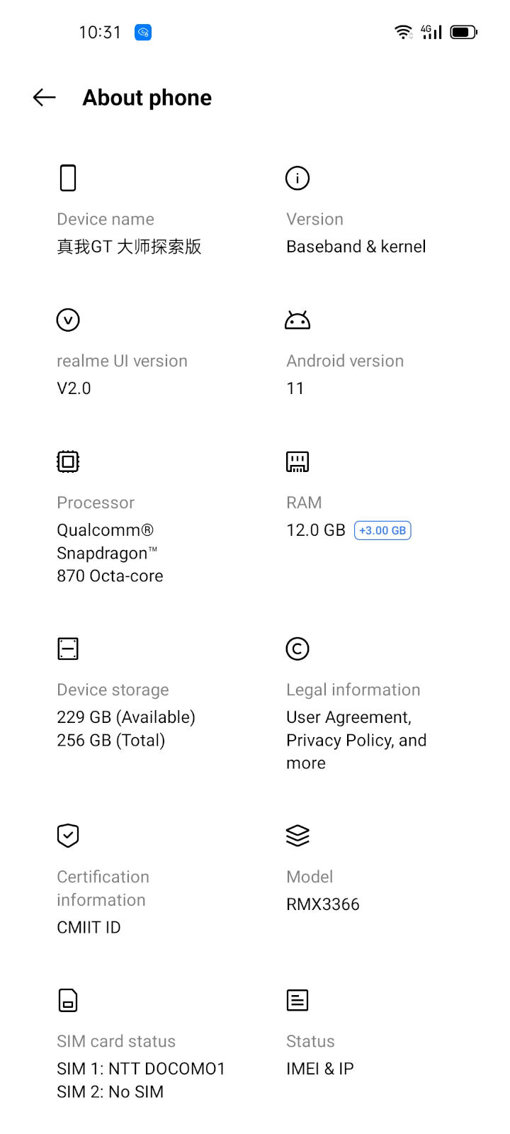 Spek dan Harga Realme GT Master Edition (RMX3366) Spek dan Harga Realme GT Master Edition (RMX3366)