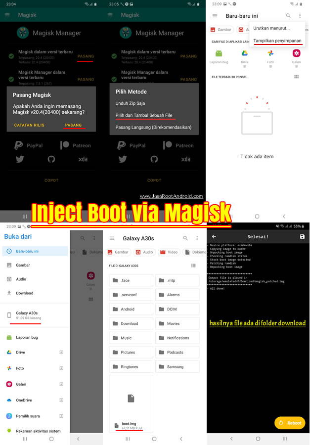 Root Samsung A30s Sukses 100% Tanpa TWRP Root Samsung A30s Sukses 100% Tanpa TWRP