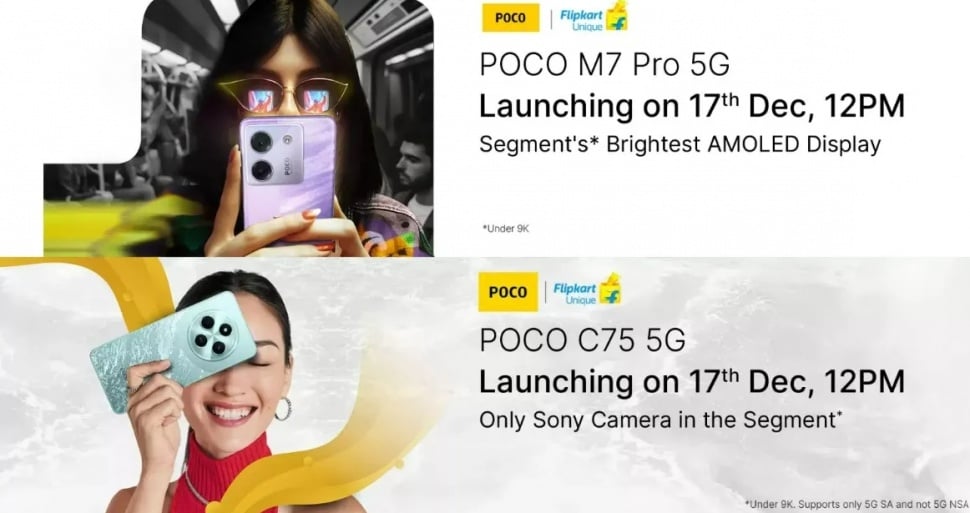 Poco M7 Pro 5G dan C75 5G