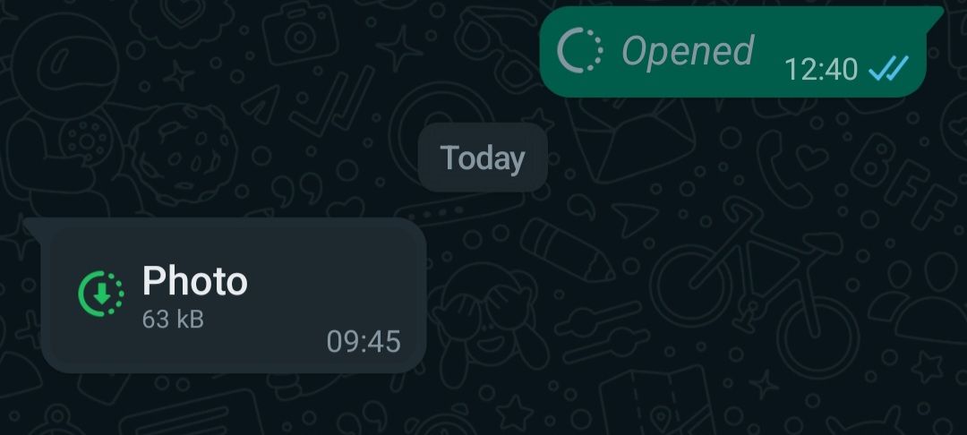 view once message