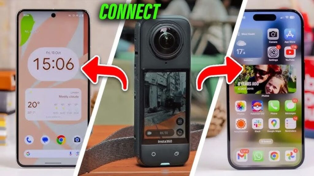 Pairing kamera Insta360 dengan iPhone atau Android