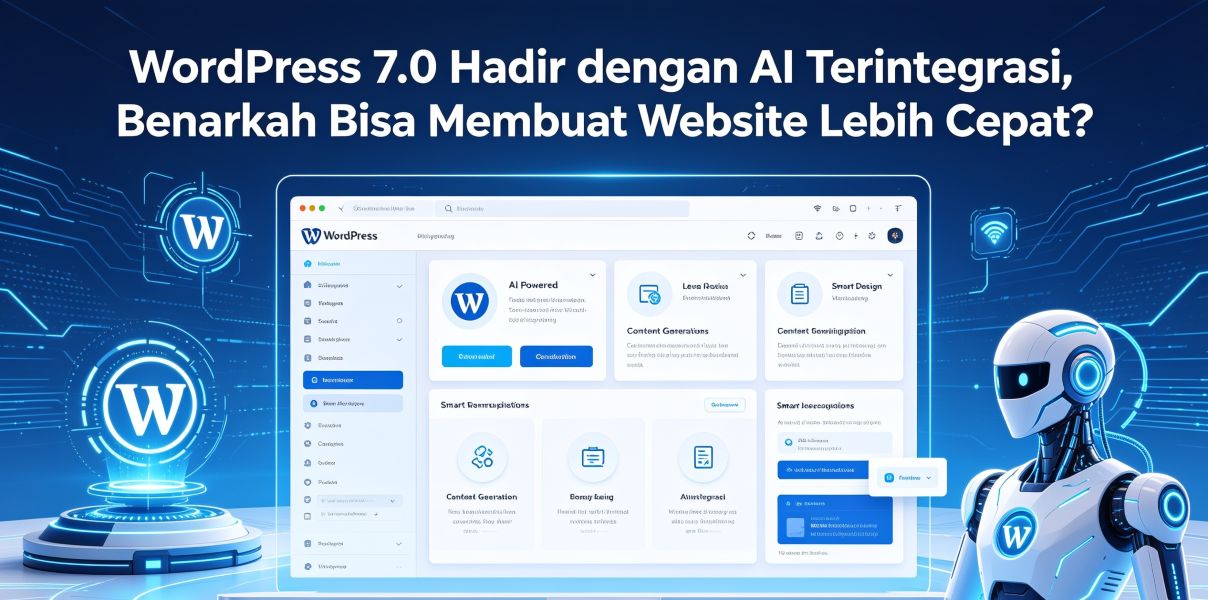 WordPress 7.0 Hadir dengan AI Terintegrasi, Benarkah Bisa Membuat Website Lebih Cepat?